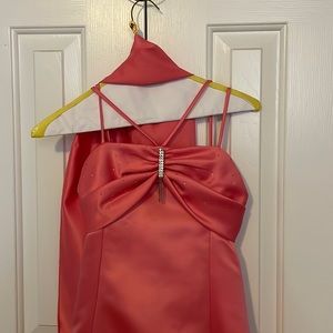 pageant dress with shawl (worn once)